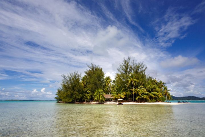 A private island in Bora Bora